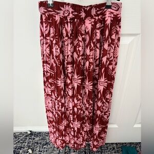 Scotch & Soda Red and Pink Patterned Skirt